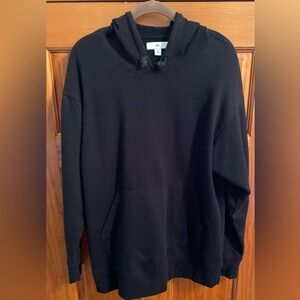 BP Maternity S Black Sweatshirt Hoodie with Drawstring & Kangaroo Pocket